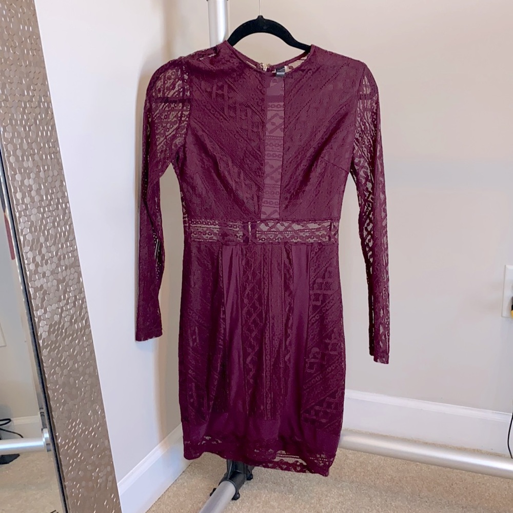 Windsor Burgundy Lace Dress